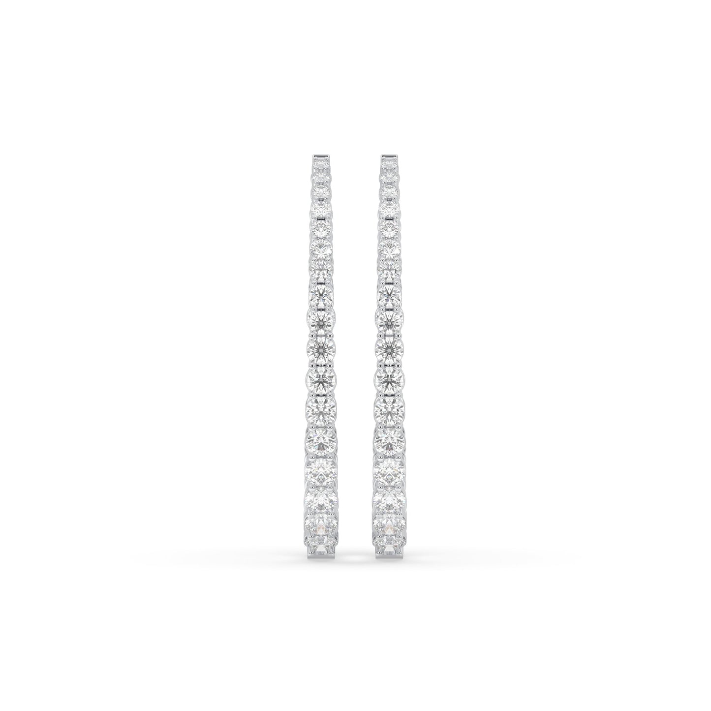 Round Inside-Out Huggie Hoop Earrings