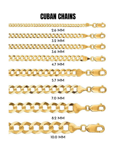 14K Solid Yellow Gold Curb Cuban Link Chain Necklace