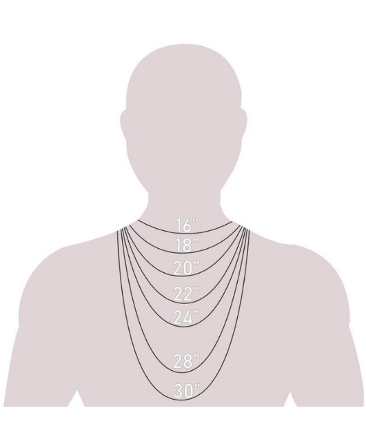 14K White Gold Forsantina Cable Link Chain Necklace, 1.5mm to 3.0mm Wide.