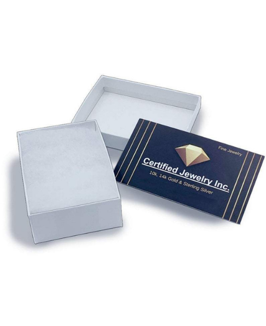 14K White Gold Rope Chain Necklace, 1.5mm to 2.5mm Wide