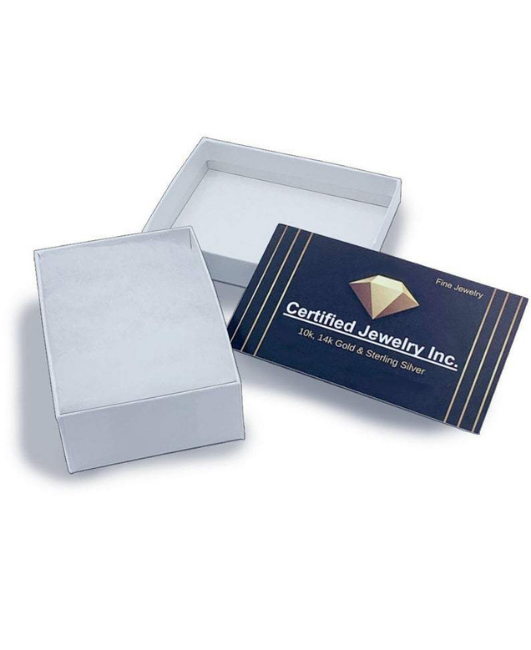 14K Solid White Gold Franco Chain Necklace, 0.9mm to 1.8mm Wide