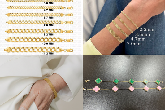 14K gold bracelets