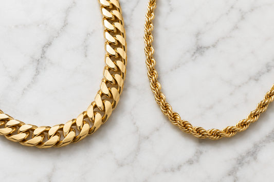 Cuban Link vs Rope Chain