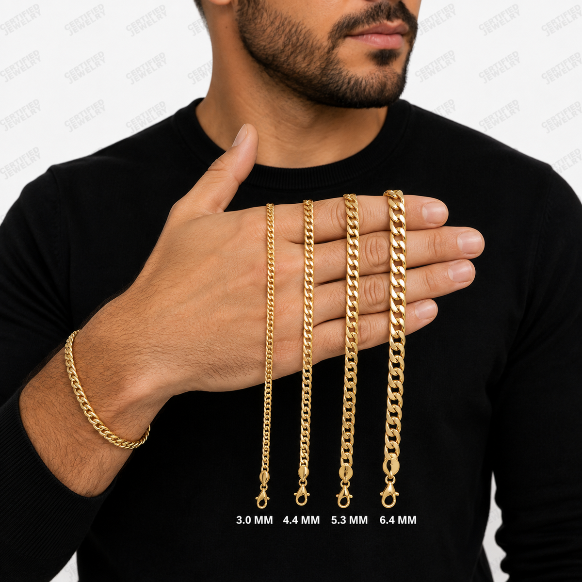 14K Solid Yellow Gold Franco Chain Necklace Real Gold Chain Men Women