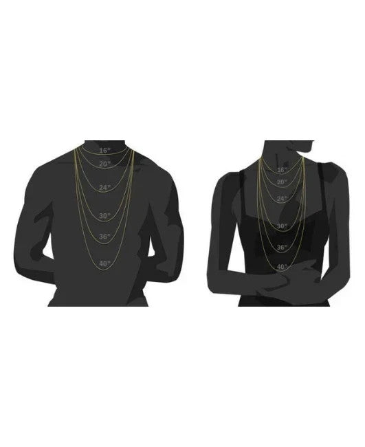 14K Solid Yellow Gold Franco Chain Necklace Real Gold Chain Men Women