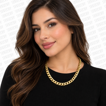 10K Solid Yellow Gold Comfort Curb Chain Necklace 2.8MM 8.2MM 18 30"