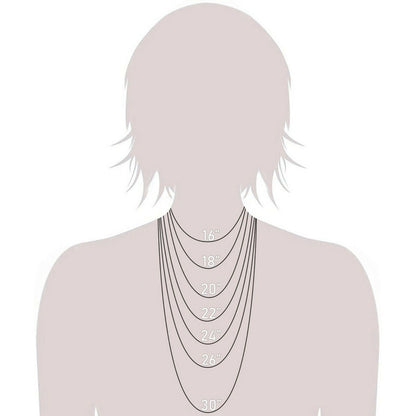 10K Gold Rolo Chain Necklace, 16"  20" Inch, 2mm 2.4mm Thick, Round Link Chain