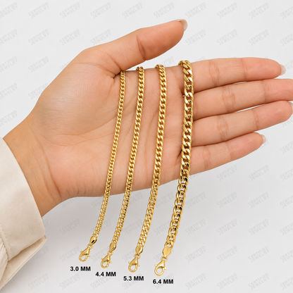 14K Solid Yellow Gold Franco Chain Necklace Real Gold Chain Men Women