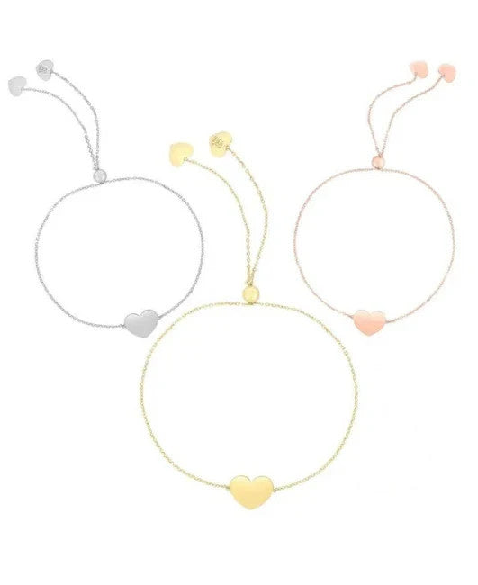14K Gold & Sterling Silver Diamond Adjustable Bangle Bracelet Yellow White