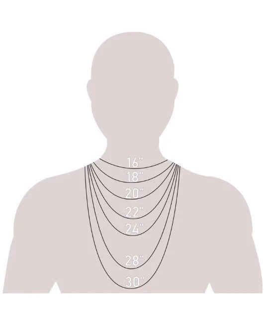 14K White Gold Diamond Cut Cable Link Chain Necklace 0.8mm 3.1mm 16 30"