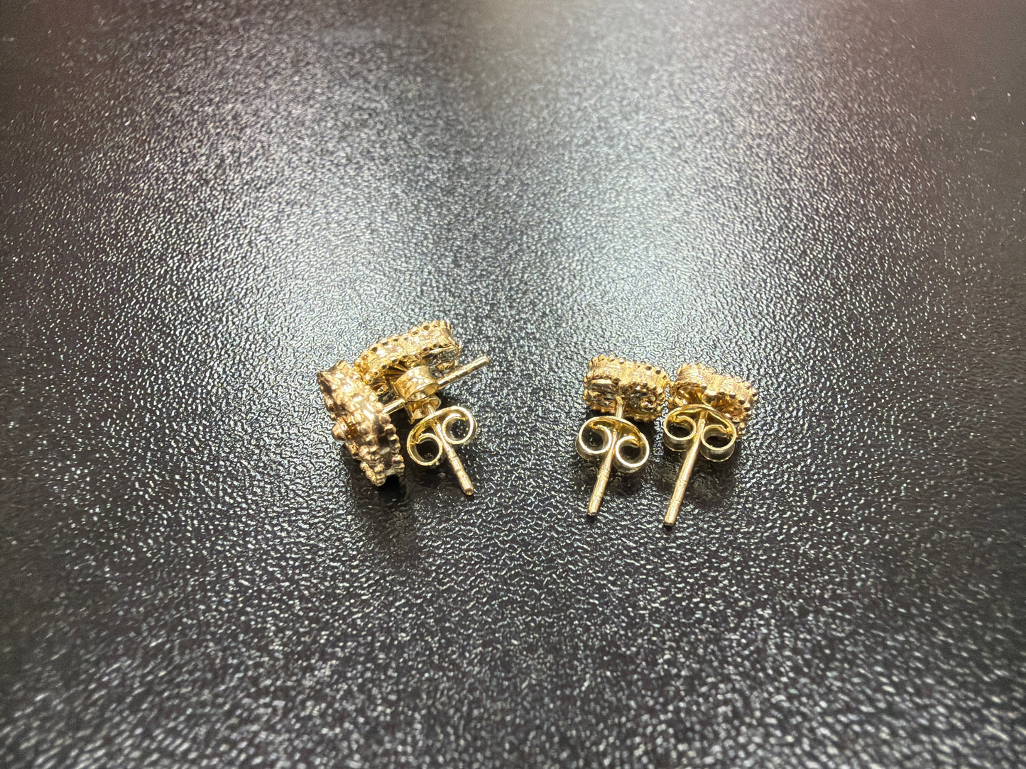 Gold Clover Baby Stud Earrings