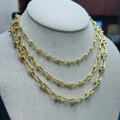 14K Yellow Gold Jax Link Chain