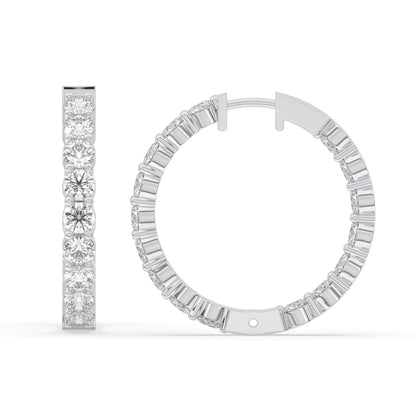 Round Inside-Out Hoop Earrings