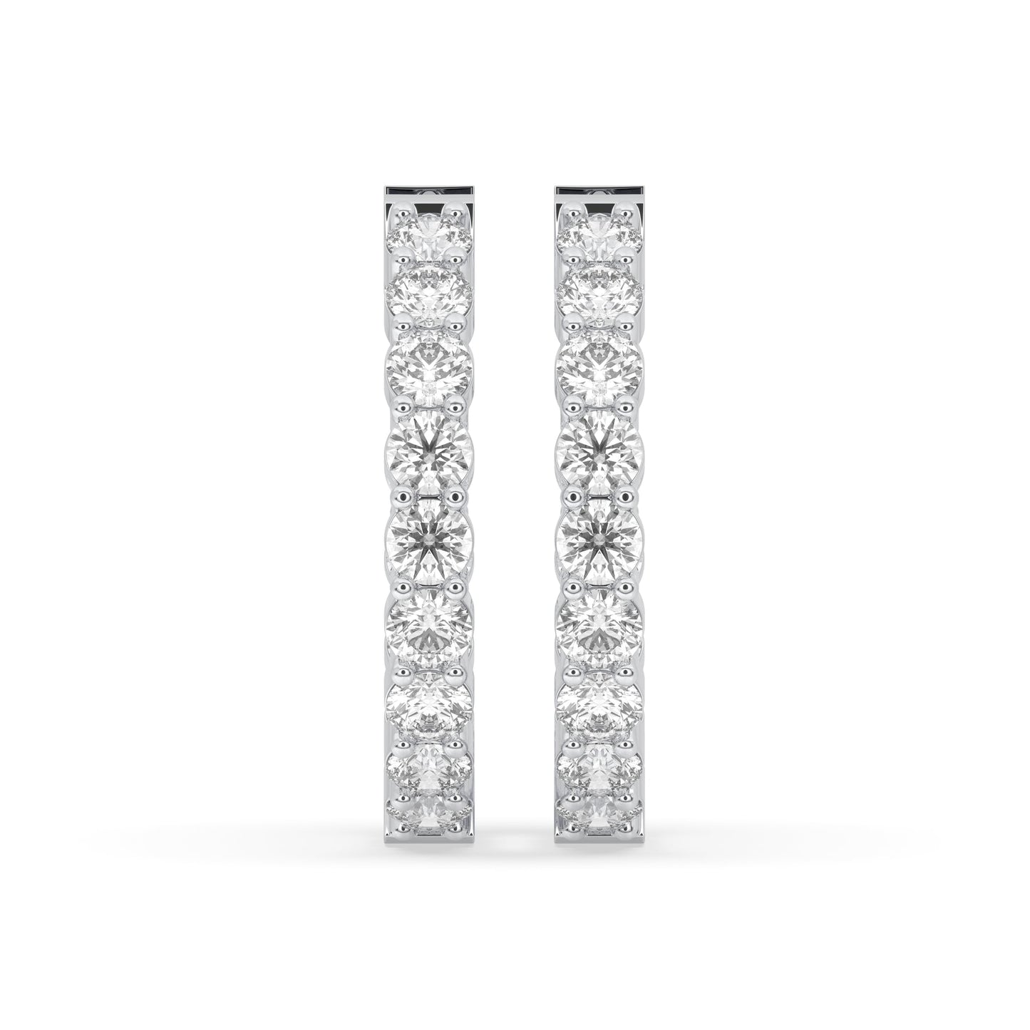 Round Inside-Out Hoop Earrings