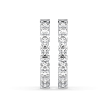 Round Inside-Out Hoop Earrings