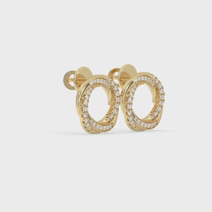 Spiral Earrings Half