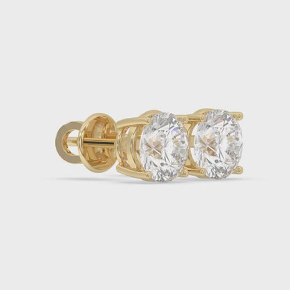 Classic Round Basket-Set Stud Earrings