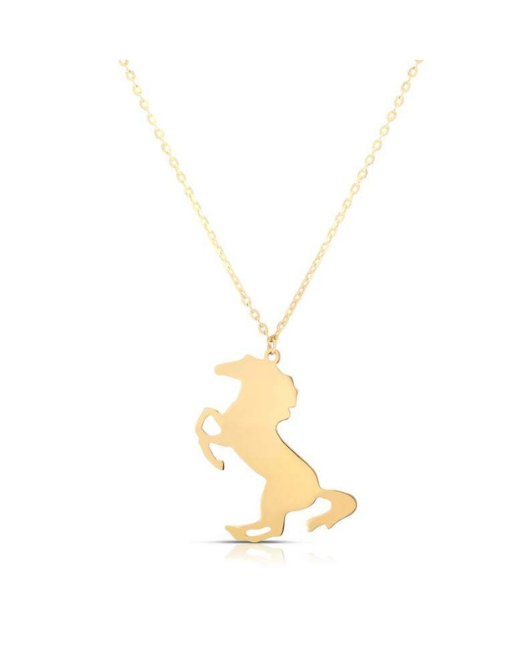 14k Gold Southwest Necklace Collection, Horseshoe, Cowboy Boot, LongHorn, Horse, Cactus , Pendant, Real Gold